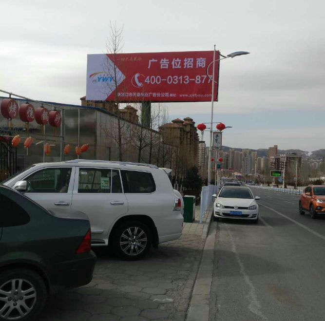 張家口市區(qū)戶外單立柱噴繪廣告位招商